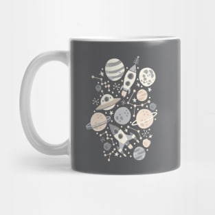 Space Black & White Mug